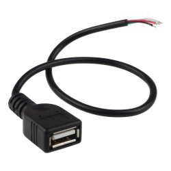 USB-A – Wtyk z przewodem 4-pin, 25 cm