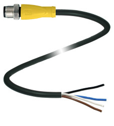 Pepperl+Fuchs 287048 Złącze konfekcjonowane czujnika/aktuatora V1S-G-S-BK15M-PUR-A, piny: 4, 15 m, 1 szt.