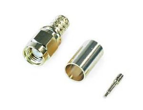 SMA Wtyk na H155 zaciskany na przewód