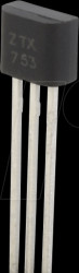 ZTX753 HF bipolar transistor, PNP, 100V, 2A, 1W, TO-92