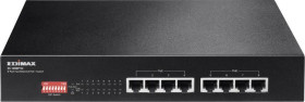 8-portowy przełącznik Fast Ethernet PoE + Edimax ES-1008P V2 z przełącznikiem DIP