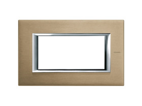 AXOLUTE Ramka 1 pojedyncza prostokątna 4 moduły szczotkowany tytan HA4804NX LEGRAND