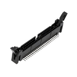 Wtyk BH-50 kątowy z zaczepami męski zł. r-2.54mm do złącz IDC