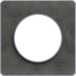 Odace touch Ramka pojedyncza aluminium ardoise stone S53P802V