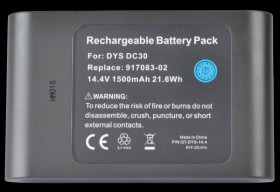 1500 mAh, Li-Ion for DYSON DC30