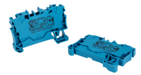 Blok zacisków przelotowych WAGO poziomy: Pojedynczy 20 → 10AWGWciskany zacisk Cage Clamp TOPJOB S, 2004 raster: