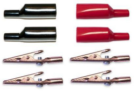 Zestaw zacisków krokodylowych Mueller Electric 010012 010012 czerwony, czarny 1 zest.