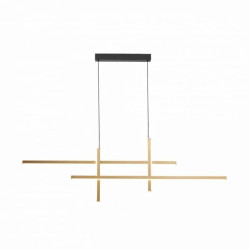 Lampa wisząca EDGE kolor złoty/czarny aluminium/metal, LED 1600 Lm barwa regulowana IP20 22008P-BK/GD Zuma Line