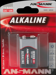 1515-0000 Red, alkaline battery, 9 V, 1 pc.