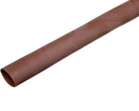 Rura termokurczliwa cienkościenna, odcinki 1m, CR 6,4/3,2 brązowa, 427546 /50szt./