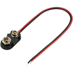 TRU COMPONENTS TC-13220564 Battery clip 9V PP3 Stud and socket 24x13mm