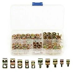 Assortment 75 klamer sprężynowych do węży, zacisków do paliwa, rur wodnych, rur powietrznych M6 M7 M8 M9 M10 dla samochodów i in