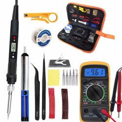 Lutownica 80W zestaw lutowniczy dla elektroników z multimetrem