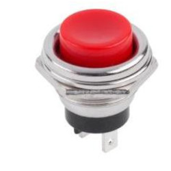 Złącze przełącznik PUSH ON RED PBS26B