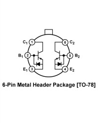 Aerospace Low Noise, Matched Dual NPN Transistor