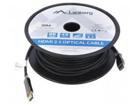 CA-HDMI30FB-0300BK Kabel HDMI wtyk z obu stron PVC HDMI 2.1 Dł: 30m czarny