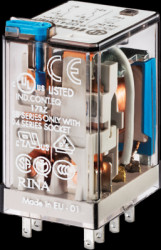 Relay, 2 Form C (NO/NC), 110 V (DC), 12.5 kΩ, 10 A, 400 V (AC), monostable, 55.32.9.110.0080