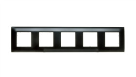Dante Ramka Pięciokrotna Tworzywo Lakierowane Czarny 450985