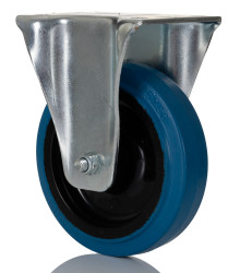 Koło samonastawne średnica kabla 125mm Płyta RS PRO 230kg wysokość całkowita 155mm