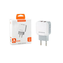 Ładowarka sieciowa 2xUSB 2,1A SOMOSTEL SMS-A13 Biała