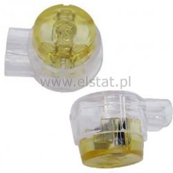 Zacisk TEL-UY2 łącznik-przelot. żółty ( 10szt)