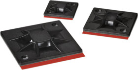 Mounting base, PA, white, self-adhesive, (L x W x H) 40 x 40 x 5.5 mm, 151-02975