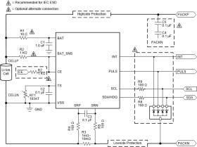 Impedance track battery gas gauge solution for 1-series cell li-ion battery packs