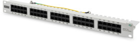 ISDN patch panel, LSA, (W x H x D) 482 x 44 x 109 mm, gray, DN-91350-1