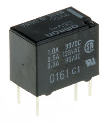 Przekaźnik 9V dc SPDT Omron 150mW, montaż PCB 540 Ω