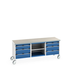 Stół warsztatowy szer. 750mm Tak Stół do przechowywania Blacha stalowa dł. 2000mm wys. 840mm