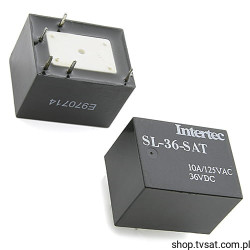 SL-36-SAT Relay 36VDC 10A Coil 3900 Ohm THT INTERTEC 300