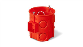 Puszka Podtynkowa 60Mm Głęboka Z Wkrętami Łączona Ceglasty Pk-60 Pro 0285-01...