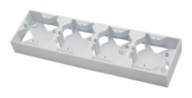 ARIA Puszka instalacyjna poczwórna ecru PNP-4U/27