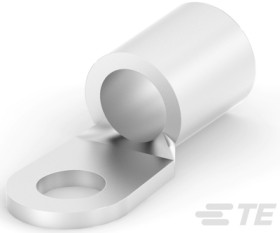 Uninsulated ring cable lug, 21 mm², AWG 4, 6.35 mm, M6, metal, 31811