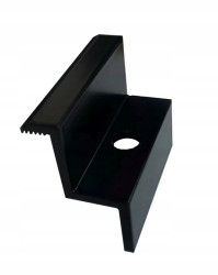 Klema końcowa 30mm Dł: 50mm anodowana czarna