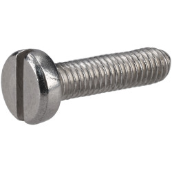 R-TECH 337085 Slotted Pan Head A2 Stainless Steel Screws M3 12mm - Pack Of 100