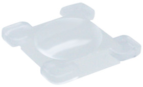 Pressure piece, square, (L x W x H) 17.2 x 17.2 x 4.45 mm, transparent, for single pushbutton, 5.55.103.030/1013