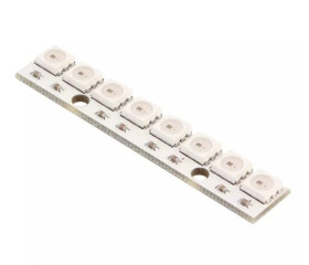 8x RGB LED Stripe - WS2812B - for Racing Drones - Drone Lighting - 2812-8