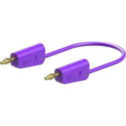 St&#xE4;ubli 641037-02526 LK-4A-S25 test lead 25cm violet stackable 4mm plugs