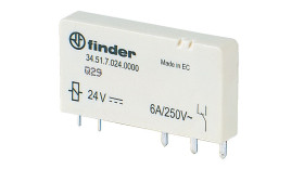 Przekaźnik mocy 60V SPDT Finder, montaż PCB