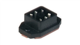 Złącze Zasilające Panelowe Męski Montaż Tylny Pcb 6-Pinowy 230 V Ac/Dc 6A Go...