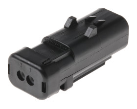 Złącze samochodowe 2-pinowe TE Connectivity -rzędowe Męski AMPSEAL 16 Montaż na zacisku Obudowa złącza samochodowego