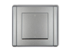 FLEXI Wyłącznik 2-biegunowy srebrny metalik 7FWP-9 KARLIK