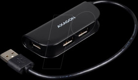 HUE-X4B USB 2.0, 4-port hub, 4xA USB-A cable, 20 cm