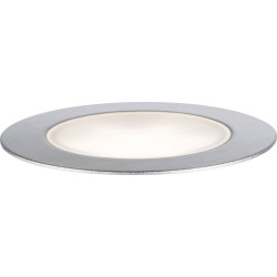 Paulmann 93953 Plug &amp; Shine LED Outdoor Recessed Light 2W Warm White Silver