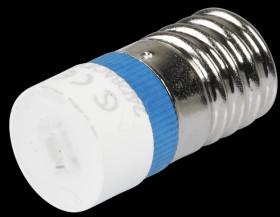 MWCE22449 Reflector LED, E10, blue, 24 V, 190 mcd, Ø9.7 mm, 160°