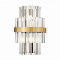 Kinkiet lampa ścienna CONSTANTINOPLE kolor szczotkowany mosiądz metal/szkło, 2xG9 IP20 W0567-02A-B52G Zuma Line