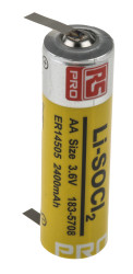 Baterie AA RS PRO 3.6V Lit-chlorek tionylu 2.4Ah AA RS PRO