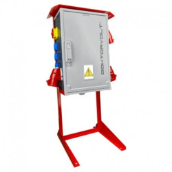 Rozdzielnica na stojaku OS-S/FI SET 2x32A 1x16A 8x230V schuko Doktorvolt 8379