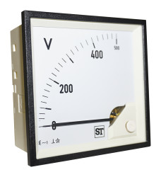 Woltomierz analogowy AC wycięcie: 92 x 92 mm Sifam Tinsley 0 → 500V ac